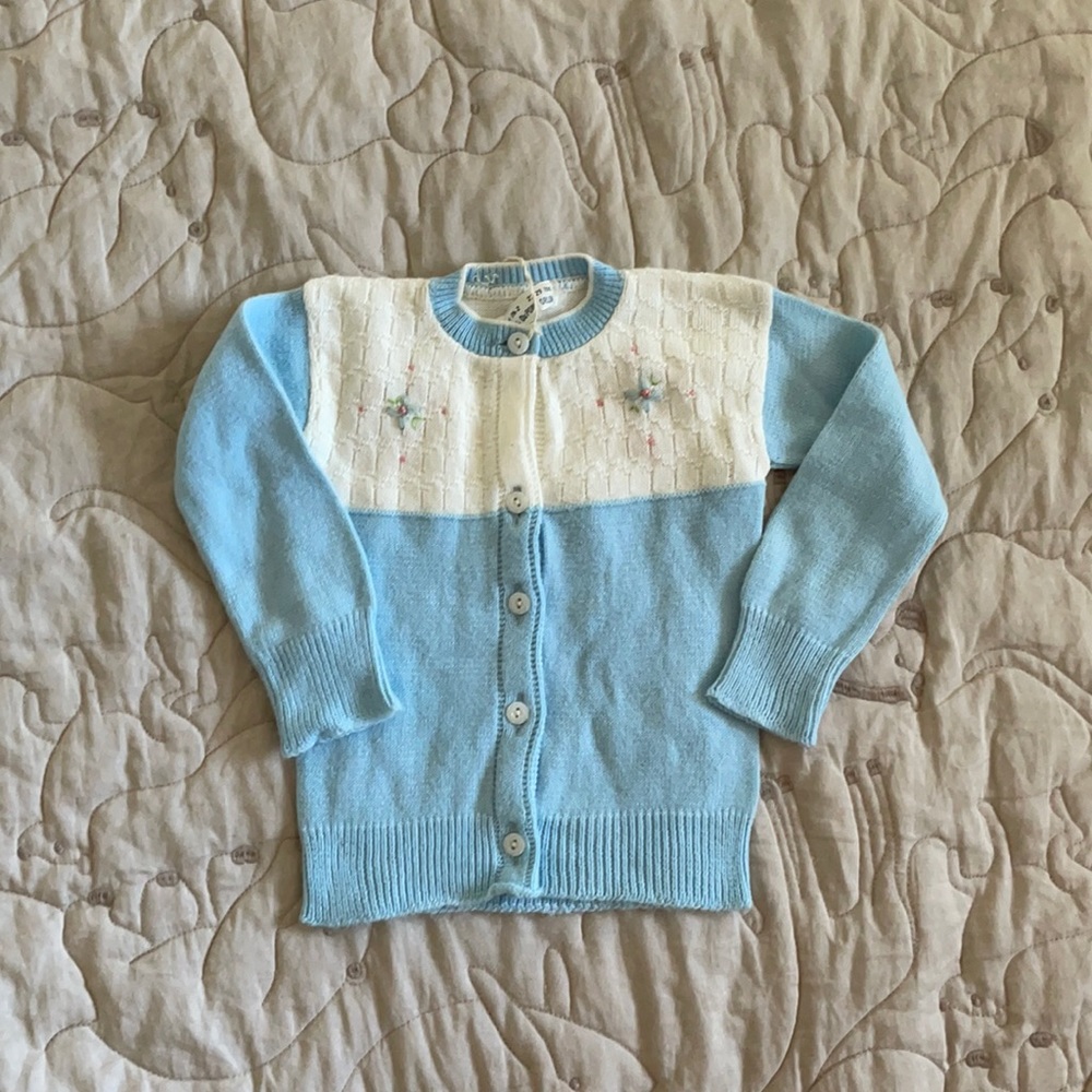 Vintage baby cardigan